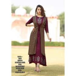 Stylish Double Layered Rayon Kurti 
