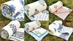 Handblock Printed Jaipuri Razai / Quilts 