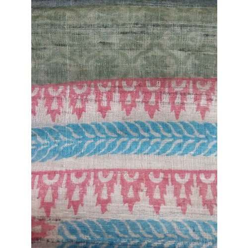Block Printed Tussar Giccha Dupatta