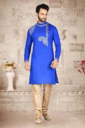 Mens Designer Printed Kurta Pajama Set 
