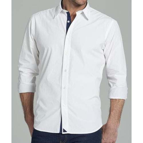 Mens White Plain Shirt  by Keshav Global Enterprises