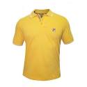 Mens Yellow Plain Polo T shirt 