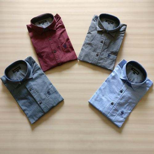 Gents Plain Cotton Formal Shirt 