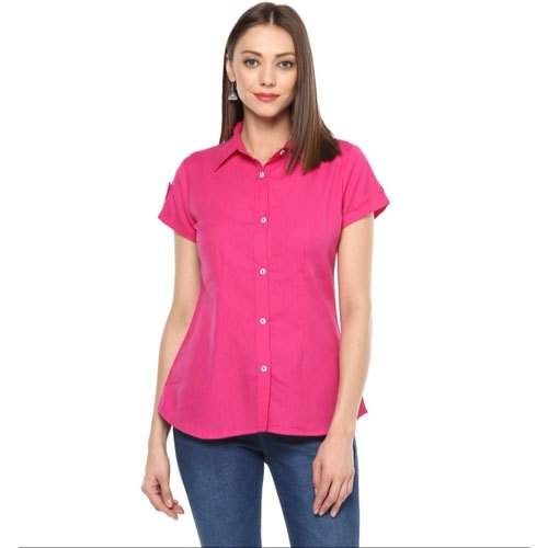 Ladies Pink Shirt Top  by Daisey Kart India Pvt Ltd