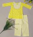 Kids Full Sleeves Cotton Printed Kurti Pant Set  thumb 2