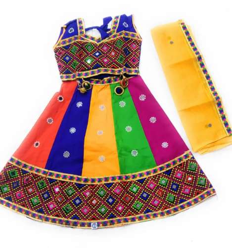 Semi-Stitched kids Multicolor Lehenga Choli by Bhatia Enterprise