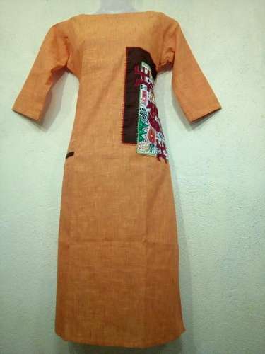 Designer Hand Work Cotton Kurti by Ruby Boutique & Interior