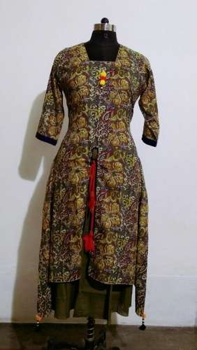 Designer Kalamkari Cotton Kurti