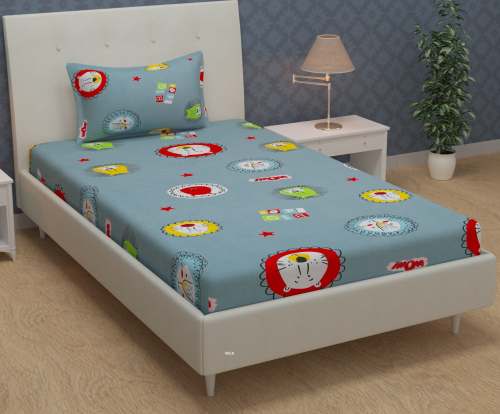 bedsheet single bed with one pillow cover