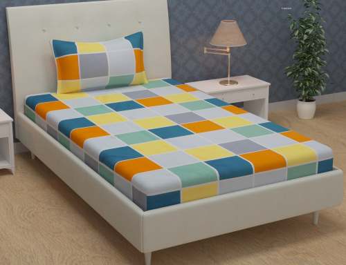 SINGLE BEDSHEET WITH ONE PILLOW
