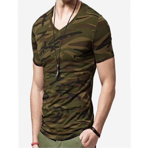 Men Cotton T shirt  by AJA India