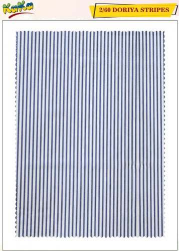 2/60 Doriya STRIPES Uniform shirting fabrics 