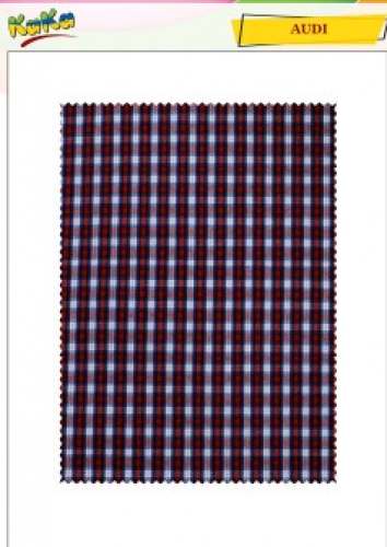 AudI Small checks shirting uniform fabric 