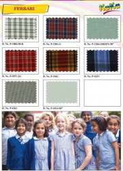 FERRARI Shirting checks Uniform Fabric