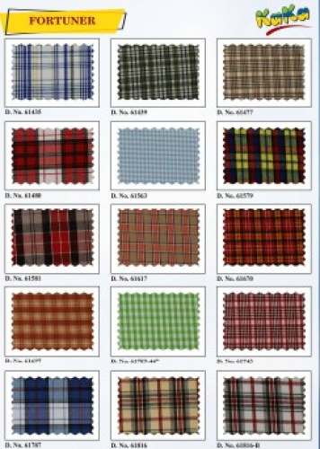 FOTUNER fancy checks uniform shirting fabric