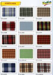 FOTUNER fancy checks uniform shirting fabric