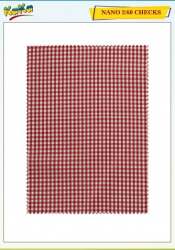 NANO checks shirting uniform fabric
