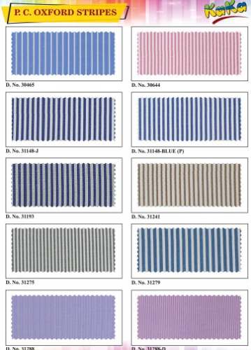 P C Oxford Stripes uniform shirting fabric  by Kaka Uniforms