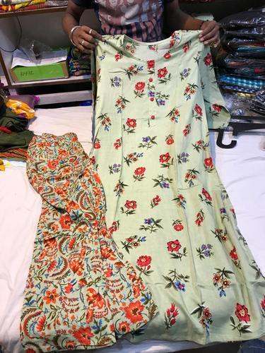 Designer Cotton Kurti Palazo set