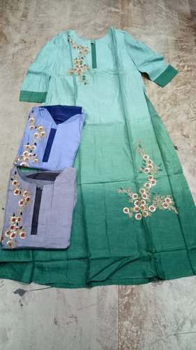 Festival wear Muslin Hand work Kurti 