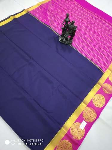 Fancy Plain Mysore Silk saree