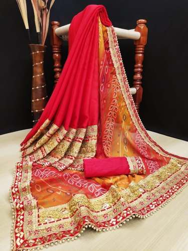 Jaipuri Chunari Style Gota Patti saree by Sai Fashions