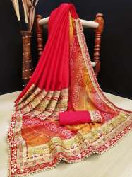 Jaipuri Chunari Style Gota Patti saree