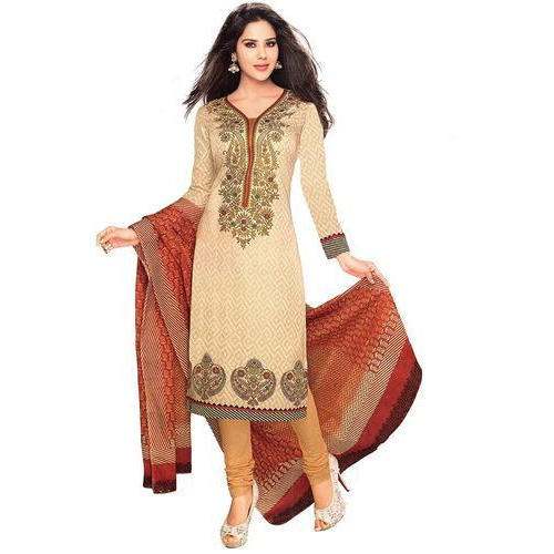 Casual wear Unstitched Cotton Dress Material 