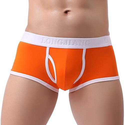 Mens Orange Plain Underwear by Pcm Traders & Company