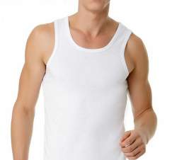 Mens White Sando