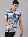 Half Sleeve Mens Printed Shirt by Deltin Hub  thumb 2