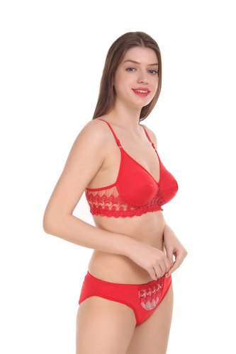 Red Cup Panty Set by Rihan Enterprises