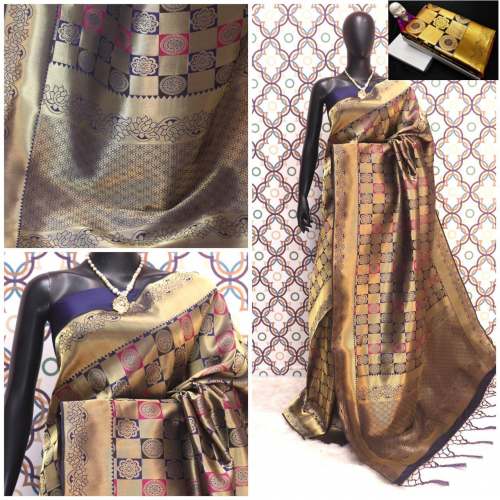FANCY COLOR RIVVA SILK SAREE AT WHOLESALE RATE  by Vastra Creation