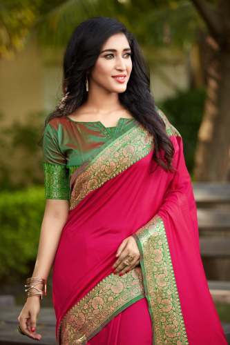 NEW FANCY KASTURI SILK SAREE WHOLESALE RATE  by Vastra Creation