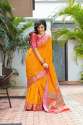 NEW FANCY KASTURI SILK SAREE WHOLESALE RATE  thumb 2