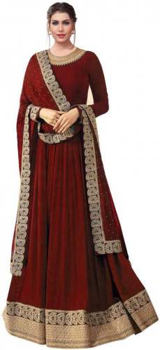 DESIGNER SALWAR SUIT (F1215-MAROON)