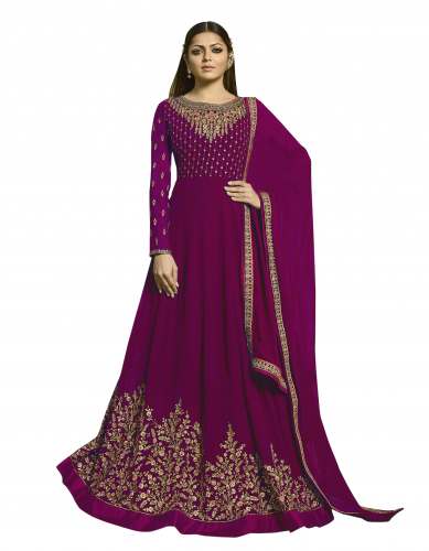 DESIGNER SALWAR SUIT (F1330-PURPLE) by nancy enterprise