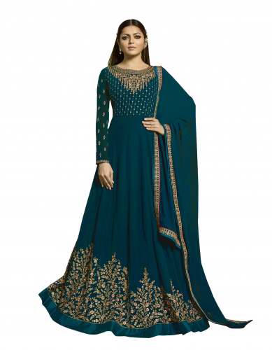 DSIGNER SALWAR SUIT (F1330-TURQUOIS) by nancy enterprise