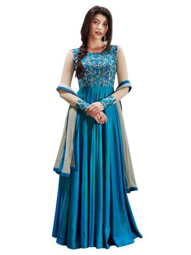 Embroidered Silk Anarkali suits 