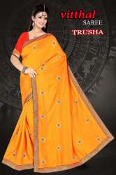 Festival wear Embroidered Work saree