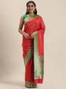 Women's Banarasi silk pure zari saree thumb 3