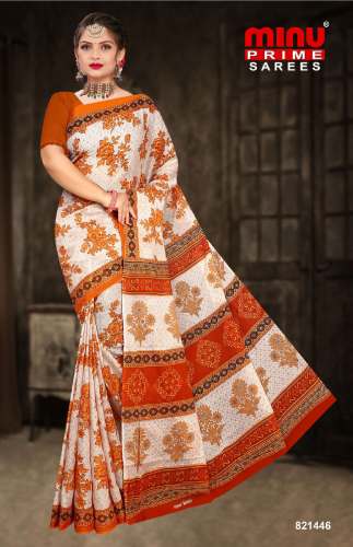 Cream Candy Saree 