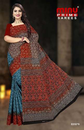 Jamewar Saree (Malai Cotton) bY MINU