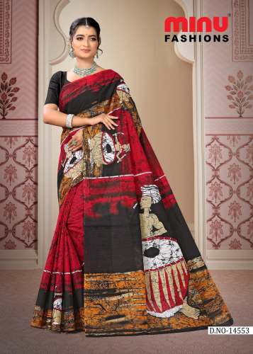 Minu Block Batik (Malai Cotton) By Minu Saree