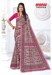 Minu Kalamkari Saree (Malai Cotton) by MINU