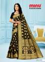 Minu Tant Black Saree by MINU thumb 2