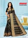 Minu Tant Black Saree by MINU thumb 7