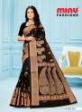 Minu Tant Black Saree by MINU thumb 9
