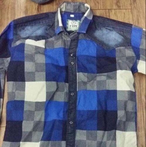 Mens Checked Printed Shirt
