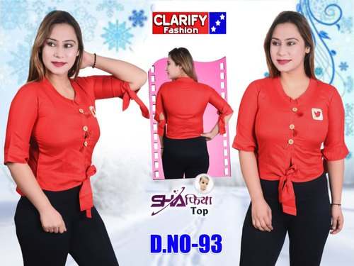 Fancy Ladies Knot Shirt by Clarify Fashion